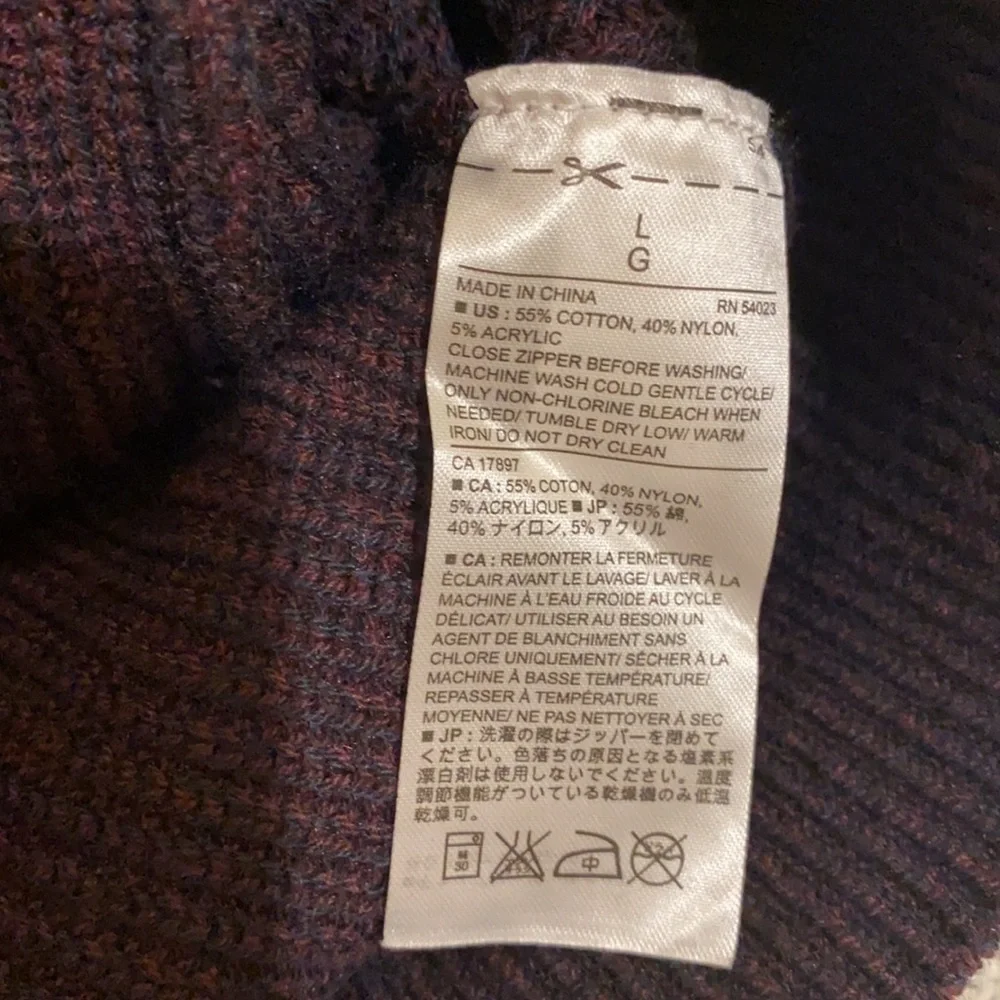 Banana Republic 3/4 Zipper Knit Men’s Sweater